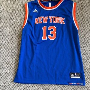 Adidas New York Knicks #13 Joakim Noah Basketball Jersey - Blue & Orange XL